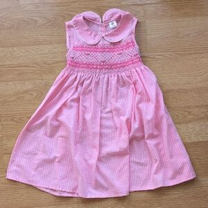 Charming Pink Gingham Kids Dress